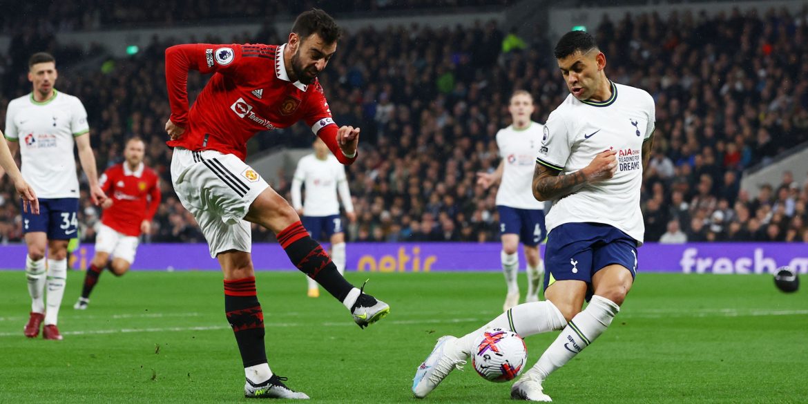Man United: Bruno Fernandes' goal record v Tottenham